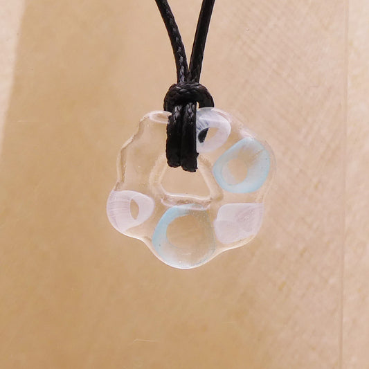 Collier bleu blanc