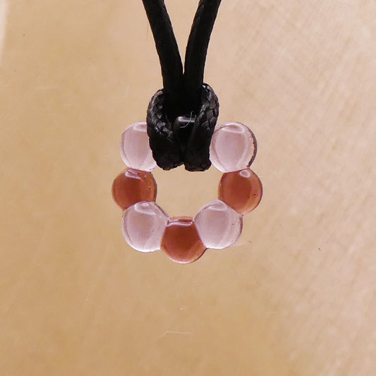 Collier violet rose